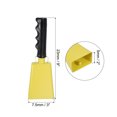 thumbnail image 2 of Campanas de vaca de 9 pulgadas para juegos de fútbol, campanas para eventos deportivos, fabricadas en metal, ruidosas, con mango para animar competiciones, maratones, bodas, pintura DIY, amarillas, 2 of 7