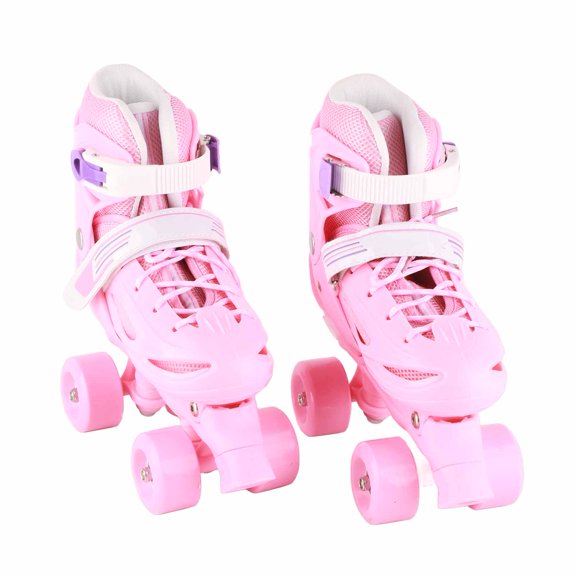 Patines de ruedas para niños, ajustables, con luz, seguros y estables, para niñas y niños