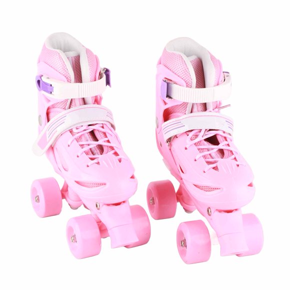 Patines de ruedas para niños, ajustables, con luz, seguros y estables, para niñas y niños