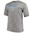thumbnail image 2 of Men's Majestic Heathered Gray Los Angeles Chargers Big & Tall Last Chance Ply Reflective T-Shirt, 2 of 3