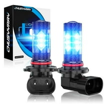 Pair 9006 H10 9005 HB3 100W 8000K Ice Blue LED Fog Light Driving Bulbs Plug&Play Kit