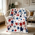 thumbnail image 4 of Independence Day Blanket Festive Flannel Blanket Soft Warm Throw Blanket For Home Sofa Bed Holiday Decoration, 4 of 9