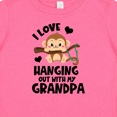 thumbnail image 4 of Inktastic Monkey I Love Hanging out with My Grandpa Boys or Girls Baby T-Shirt, 4 of 5