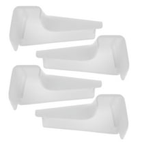 Soimiss 4Pcs Rv Rain Gutter Spout Extensions White Durable Parts for Efficient Water Drainage