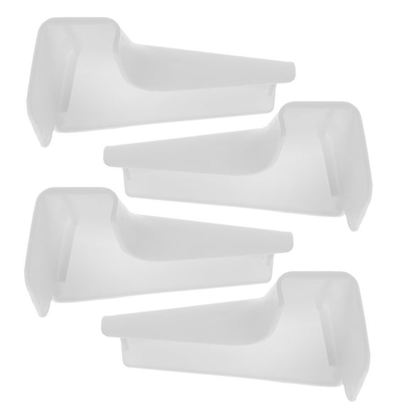 Soimiss 4Pcs Rv Rain Gutter Spout Extensions White Durable Parts for Efficient Water Drainage