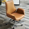 thumbnail image 2 of Accent Rolling Office Chairs Study High Back Floor Nordic Designer Chairs Modern Work Silla De Oficina Office Furniture 30XP My Lux Decor Round, 2 of 10