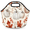 Multicolor 1, variant on Jiaoprinted Pumpkins Thanksgiving Neoprene Lunch Bag Thermal Insulated Lunch Tote Bag Reusable Washable Picnic Bag for Women Men, Autumn Leaves