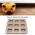thumbnail image 3 of Baking Tray-9-cavity Durable Pig Pattern Baking Tray Cake Bread Dessert Mould, 3 of 7