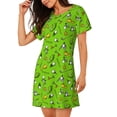 thumbnail image 2 of Vsdgher Chemise de Nuit à Manches Courtes pour Femmes, Motif Club de Golf, Col Rond, Mignonne, Confortable, 2 of 6