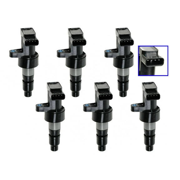 TRQ Ignition Coil Set Kit 6 pieces NEW for Jaguar 02-08 X-Type 03-08 S-Type ICA60043