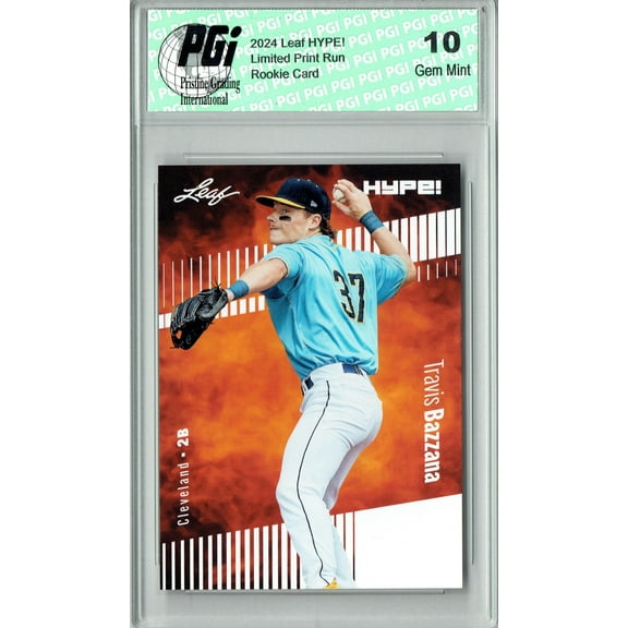 Travis Bazzana 2024 Leaf Hype #156A Only 5000 Made Rookie Card PGI 10