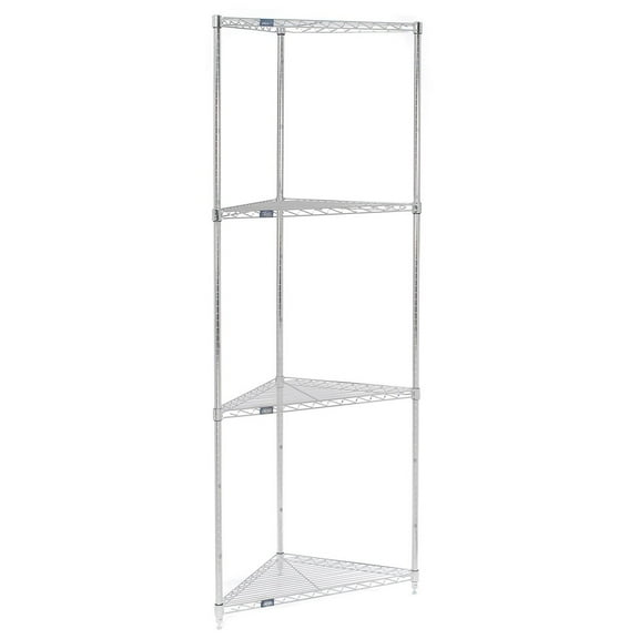 Nexel 796557 Nexel Corner Wire Shelving 24"W x 18"D x 86"H