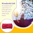 thumbnail image 4 of Diadema de ganchillo Sonducket estilo simple Flexible transpirable banda para El sudor Rosa roja, 4 of 6