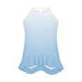 thumbnail image 6 of Tank Top for Women Womens Sleeveless Tops Women's Non Positioning Printed Loose T-shirt Fashionable Casual Sleeveless Top Light Blue S, 6 of 6