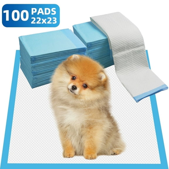 IMMCUTE Puppy Pads,100 Counts,22inx23in,Small Dog Pee Pad,Disposable&Absorbent Pet Pads, Pee Pads for Dogs with Powerful Absorbency,Wee Wee Pads with 100 Pack