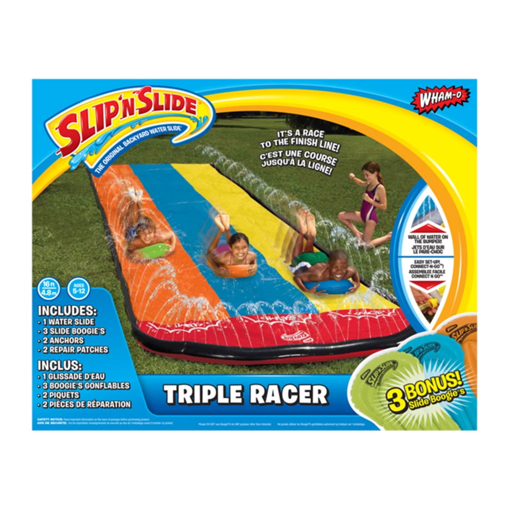 Wham O Slip N Slide Wave Rider Triple Walmart Com Walmart Com