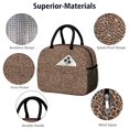 thumbnail image 4 of Womens Brown and Black Leopard Print Lunch Box for Work,Insulated Lunch Bag for Women,Loncheras Para Mujer,Leakproof Adult Lunch Bag for Work,Beach,Travel,Picnic,Camping, 4 of 7