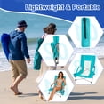 thumbnail image 6 of SUNSPIRE Beach Chair for Adults Low Back Portable Folding Camping Chair with Cup Holder & Carry Bag for Outdoor Beach Picnic Travel 2-Pack Teal, 6 of 9