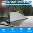 thumbnail image 4 of Shark Fin Antenna Cover for Car, Automotive Top Roof Aerials AM/FM Radio Signal Base, Vehicle Shark Fin Shape Cover with Adhesive Tape, Car Accessories Universal for Most Sedan, SUV, Van, 4 of 6