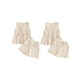 thumbnail image 2 of BemeyourBBs Toddler Baby Girl Summer Outfits Cute Daisy Dot Print Two Bowknot Sleeveless Tank Tops Ruffle Elastic Waist Shorts Set 2Pcs Summer Clothes, 2 of 9