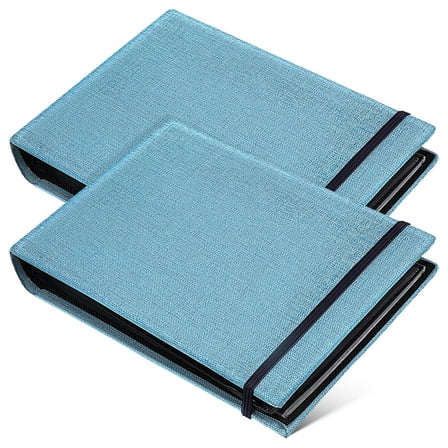 HOMEMAXS 2 Pcs Children Toddler Canvas Photo Album Travel Baby 18.00X12.50X3.50CM