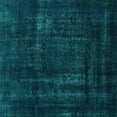 thumbnail image 1 of Ahgly Company Machine Washable Indoor Square Persian Turquoise Blue Bohemian Area Rugs, 7' Square, 1 of 4