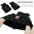 thumbnail image 4 of ODOMY 2 Pairs Button Crochet Knitted Boot Cuffs Toppers Socks Winter Ankle Leg Warmer, 4 of 11