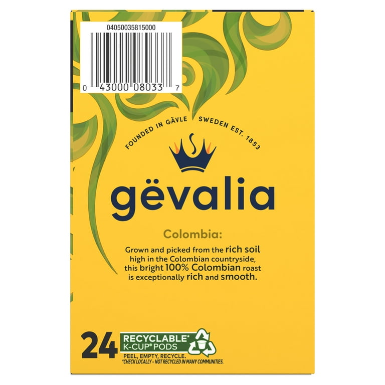 Gevalia Colombian Coffee K-Cup Pods, 24 ct Box - Walmart.com