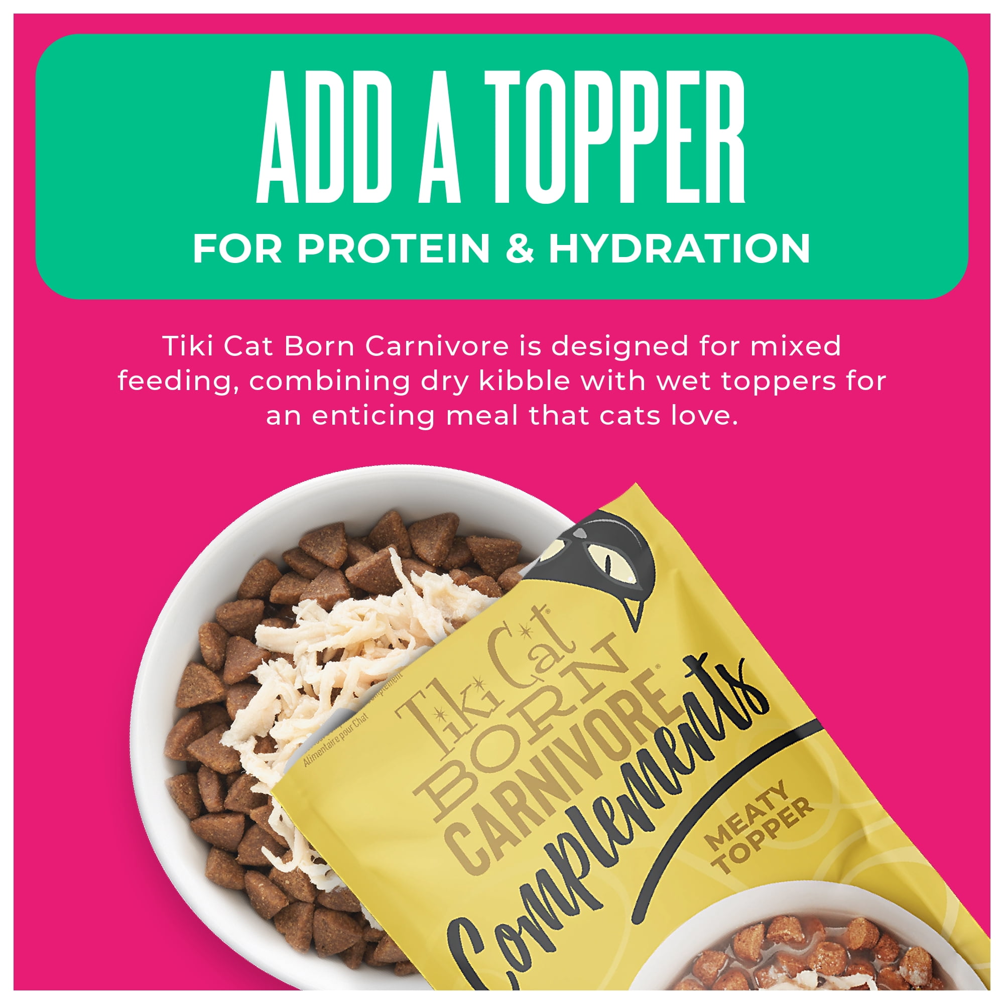 Tiki Cat Born Carnivore Wet Cat Food, Chicken Breast & Tuna Recipe in Broth, 2.4 oz. Can