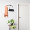 thumbnail image 5 of Unique Bargains Coat Rack Wall Mount Metal Wood Coat Hook for Hanging with 4 Hooks Black, 5 of 7
