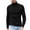 Black, variant on Iugvhana Men's Stripe Turtleneck Pullover Sweaters Tops Casual Ribbing Knit Sweater Trendy Slim Fit Sweater Dark Gray XXL