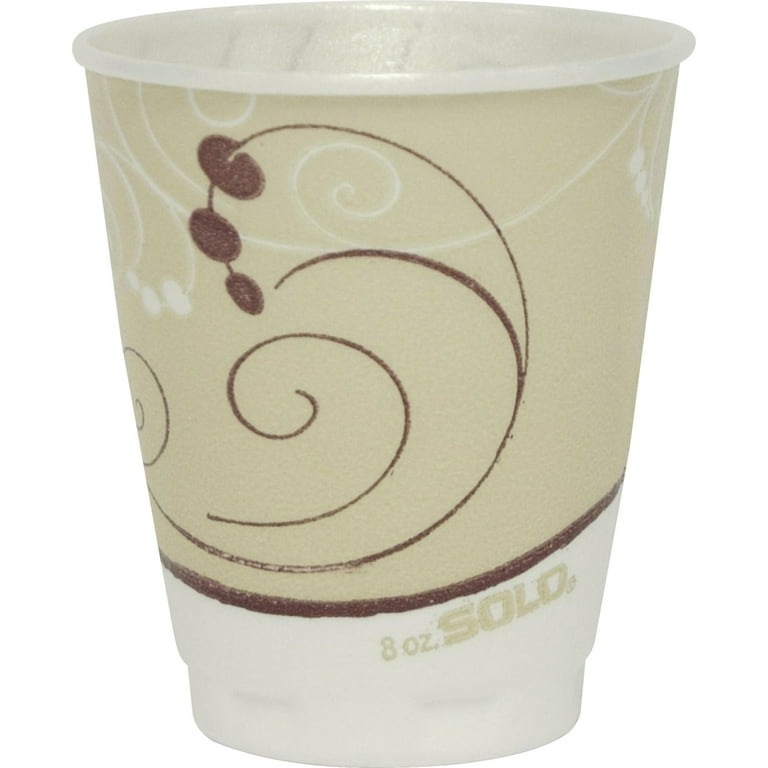 Trophy Plus Dual Temperature Insulated Cups in Symphony Design, 8 oz, Beige, 1,000/Carton Trophy Plus Dual Temperature Insulated Cups in Symphony Design, 8 oz, Beige, 1,000/Carton