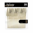 thumbnail image 3 of EcoQuality Infinity Collection Disposable Plastic Knives - Plastic Gold Cutlery Disposable Utensils Silverware Perfect for Wedding Birthday Event Planning Baby Shower Anniversaries (480 Pack), 3 of 5
