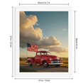 thumbnail image 2 of Paint By Numbers Kit for Adults Beginner - DIY Red Vintage Truck Country Sunset Canvas Painting Kits for Adults, Frameless Paint By Number for Adults for Home Wall Decor 16x20 Inch, 2 of 7
