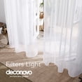 thumbnail image 3 of Coral Sheer Curtains 72 Inch Long Rod Pocket Voile, 3 of 7