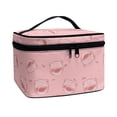 thumbnail image 2 of HELLHERO Makeup Brush Holder Travel Cosmetic Bag Pig Pattern Make up Organizer Zipper Polyester, 2 of 5