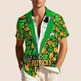 thumbnail image 5 of Ceisia St. Patrick's Day Men's Unisex Hawaiian Shirt | Summer Beach Casual Short Sleeve Button Down Gift Printed Top, 5 of 5