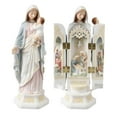 thumbnail image 2 of LAMDAWE Unique 3D NativityTriptych Statue Foldable ChristianSculpture 3D MaryStatue with NativityScene,ReligiousDecorations for Home,Mantel,PrayerSpace, 2 of 8
