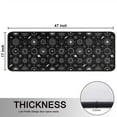 thumbnail image 5 of Kitchen Rugs Sets Of 2,Black Gothic Astrology Symbol Pattern Anti Fatigue Kitchen Mat Rugs Non Slip Washable,Decorative Kitchen Floor Mats for Kitchen,Sink,Laundry,17"x47"+17"x47", 5 of 5