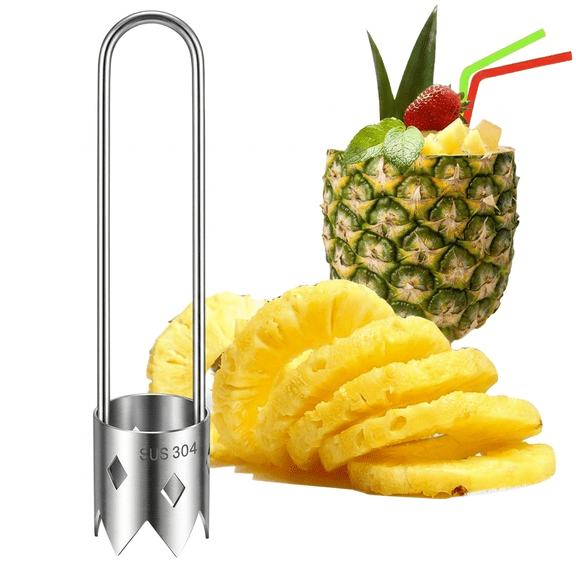 ROSEXIXI Apple Corer, 304 Stainless Steel Fruit Cutter 1.4 Inch Sharp Serrated Core Remover, Multipurpose Handheld Tool for Pears, Peppers, Kitchen Cooking & Salad Prep