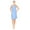 Blue, variant on 3 Pack House Dresses for Women with Pockets - Lightweight Breathable Sleeveless Muumuu & Nightgowns - Snap Front Housecoat and Dusters for Women
