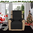 thumbnail image 2 of Housse Réversible 2024 Résistante à l'Eau pour Fauteuil Inclinable avec Sangles Élastiques Gris/gris Pâle, 2 of 7