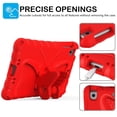 thumbnail image 2 of for iPad mini 1/2/3/4/5 Case for Kids with 90° Rotatable Folding Butterfly Stand Shoulder Strap Cover Heavy Duty Protection for iPad mini 1/2/3/4/5, Red, 2 of 6