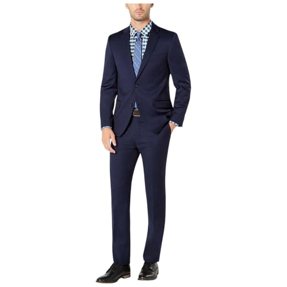 Tommy Hilfiger Mens Modern fit Suit Jacket Blazer 50 R Navy Blue Solid Stretch