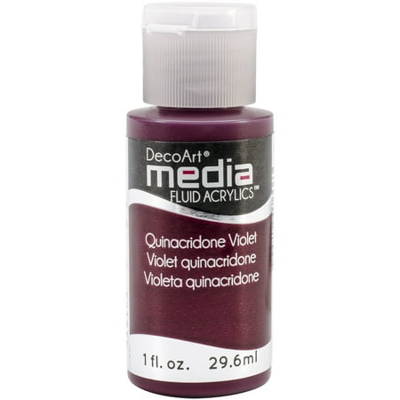 UPC: 0766218076663 | Deco Art Media Fluid Acrylic 1 oz Bottle – Quinacridone Violet