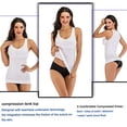 thumbnail image 3 of Women's Compression Camisole with Built in Removable Bra Pads Body Shaper Tank Top, 3 of 7