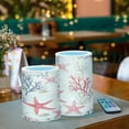 thumbnail image 3 of Yayeee Flameless Candles with Remote Flickering Battery Operated Multi Color Changing, Light Red Starfish, 3 of 7