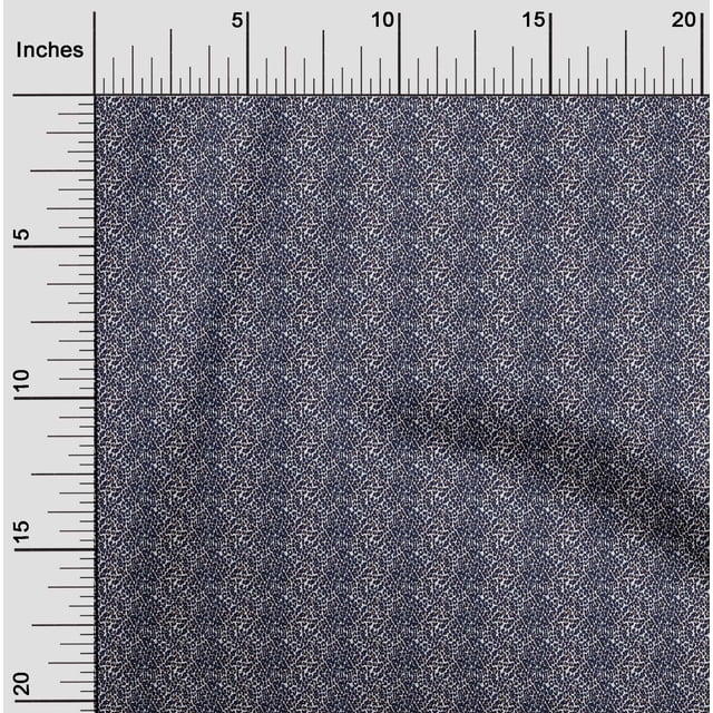 oneOone Tissu en Coton Imprimé Peau de Léopard 56 Pouces de Large