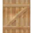 thumbnail image 5 of 26 7/8"W x 32"H TimberCraft Five 5 3/8" Boards Joined Board-n-Batten Shutters w/Z-Bar, Rough Sawn Western Red Cedar (Per Pair), 5 of 13