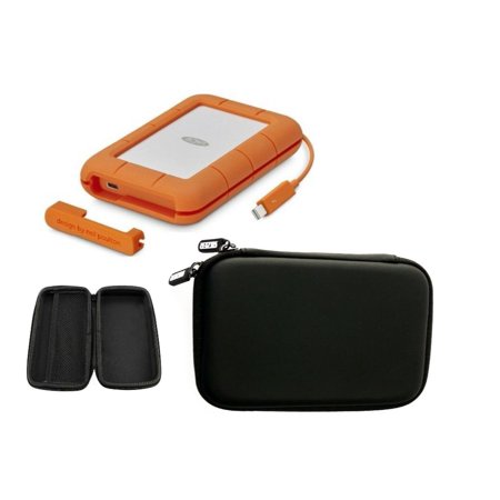 LaCie STFR2000800 2TB LaCie Rugged USB-C with Rizer Hard Drive Protective Case
